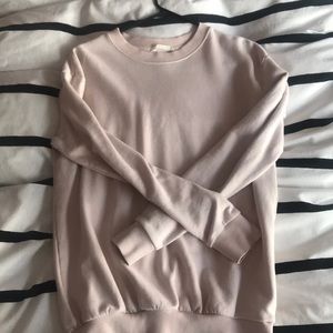 h&m blush sweater